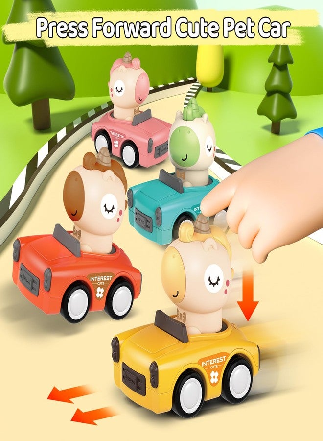 SUPVIB Press to Go Friction Inertia Car, Animal Toddler Toy Cars 1-3, Infant 6-9-12-18 Month Play Figure Vehicle Set, 1st Birthday Valentine's Day Gift for 1-2 Year Old Boy Girl - Image 4